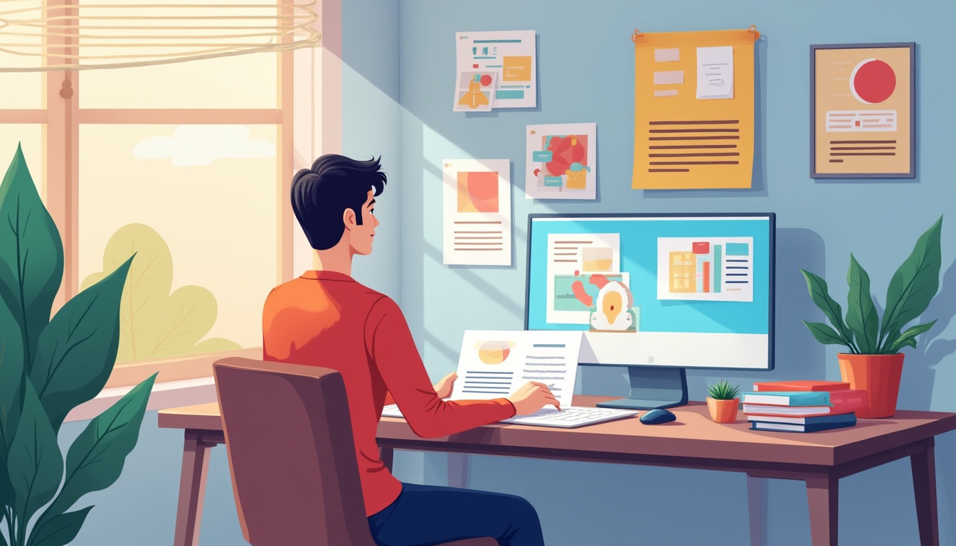 O imagine reprezentând etapele de creare site, de la idee la lansare, cu elemente de design, cod și analiză.