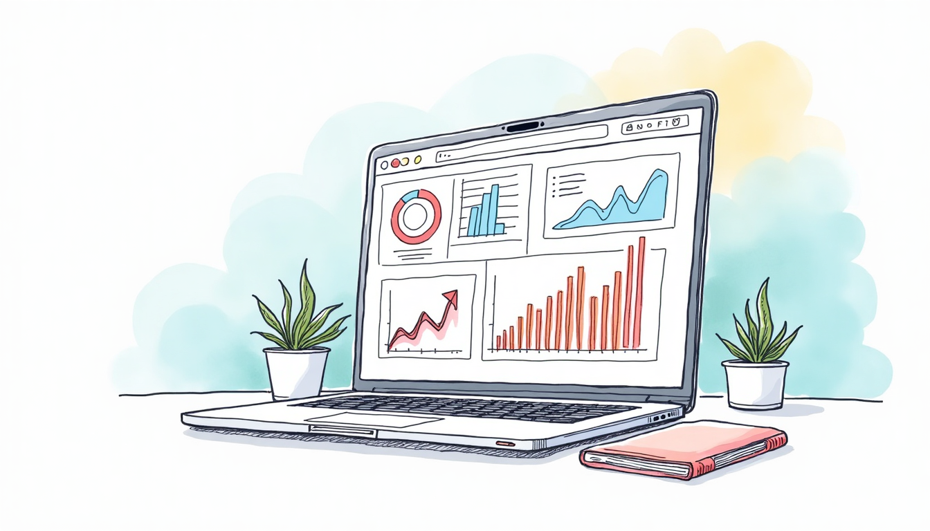 Ilustrație cu procesul de creare site web, pași și elemente digitale